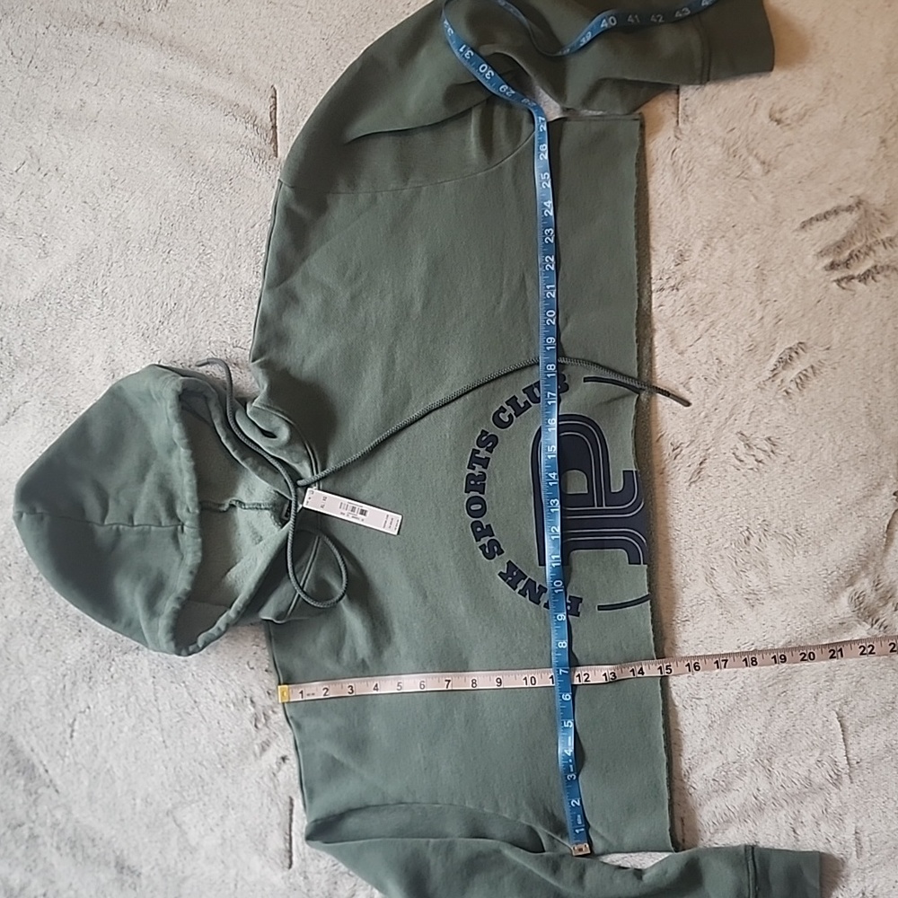 NWT Pink VS Ivy Fleece Super Cropped Hoodie. Size: XL - Picture 3 of 6